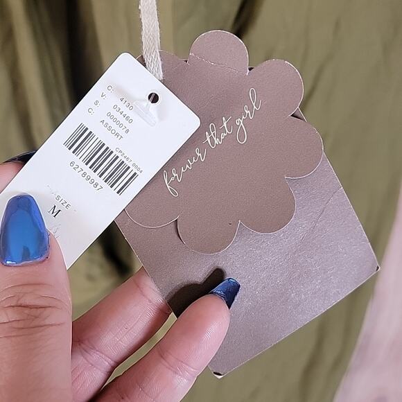 NWT Forever That Girl Anthropologie Tie Front Midi Dress Sage Green Sz M - Picture 7 of 9
